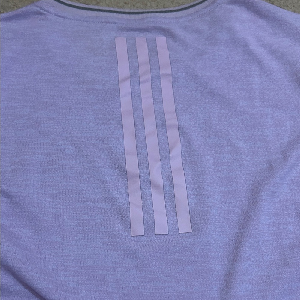 adidas SN S-S W running sport tee shirt top lilac purple - Picture 8 of 8